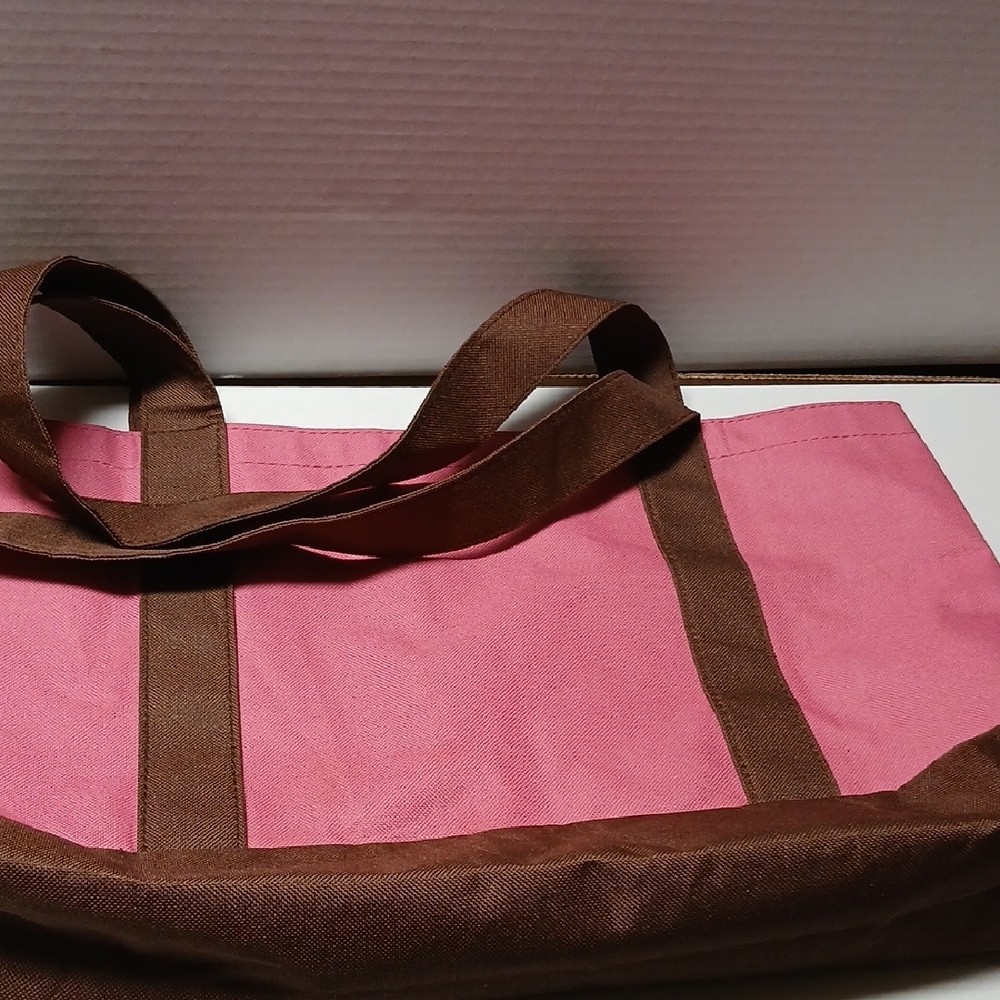 The Oprah Magazine Pink Brown Tote Bag GUC - Picture 7 of 9